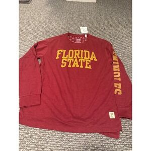 Pressbox Florida State Seminoles Long Sleeve T-Shirt Garnet XL FSU NCAA Women